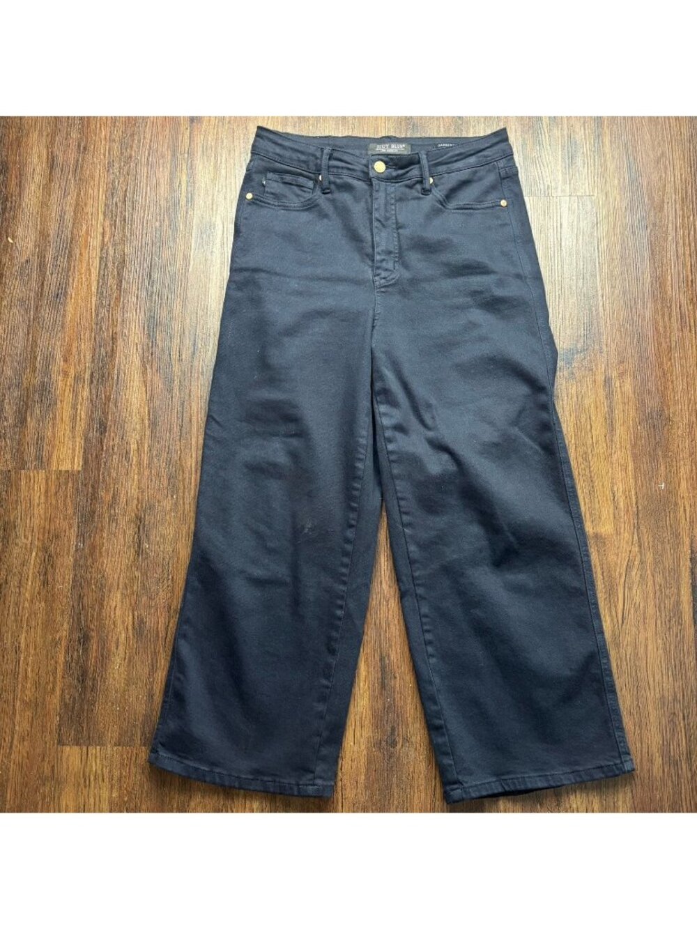 Judy Blue Garment Dyed Wide Leg Crop Jeans Navy Women’s Size 9/29